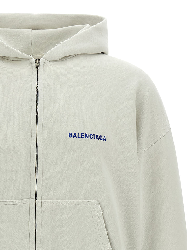 Balenciaga Balenciaga Back Sweatshirt - Beige | bd4aa7e70d29486becdeefc8dfdf20c8e62161f2