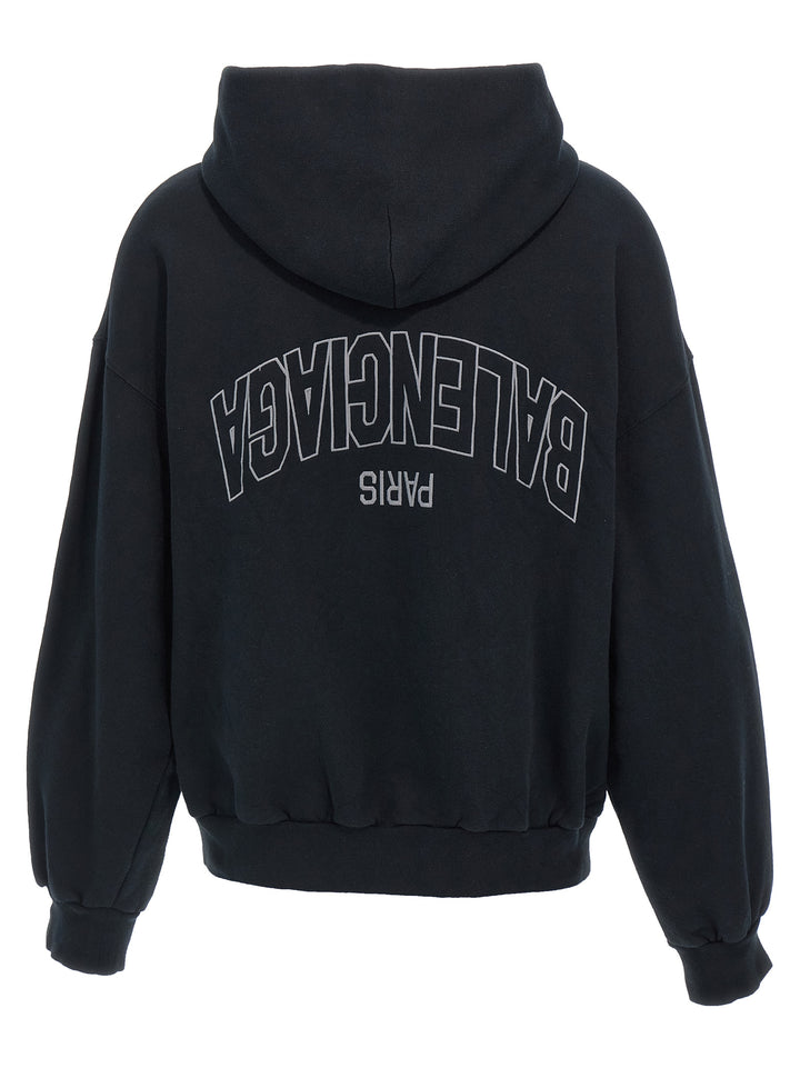 Balenciaga Flipped Uni Sweatshirt - Black | 0128bee2f5780a74550d4ad4936a357252eaad55