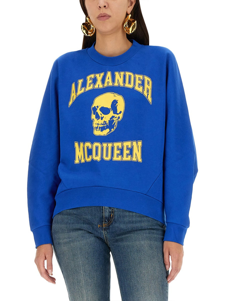 Alexander McQueen Sweatshirts - Blue | Wanan Luxury