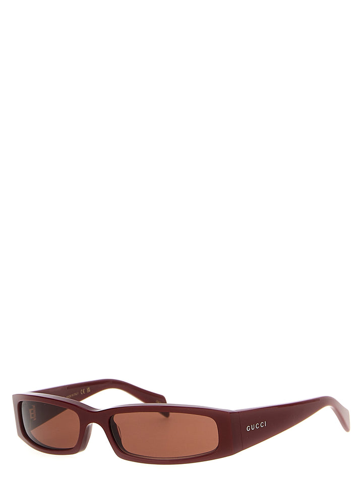 Gucci Rectangular Sunglasses - Bordeaux | 6b5efbe04eb6e2c41b4b558c2f38452300d966f9