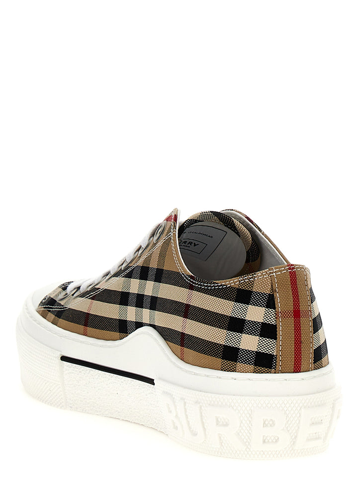 Burberry Check Sneakers - Beige | 07e7e1a89bf0b583287f58f2e844a4f4797aaf8e