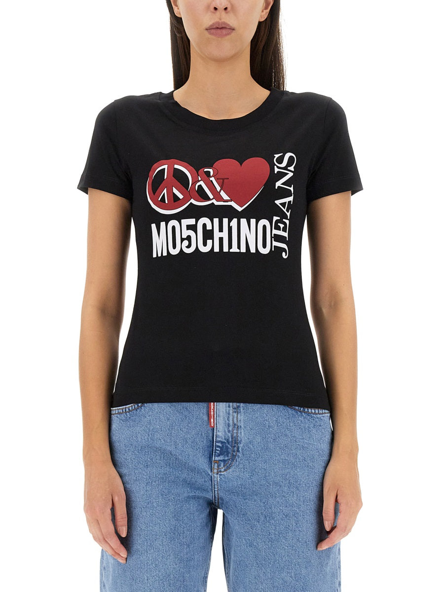 Moschino Jeans T shirts - Black | Wanan Luxury