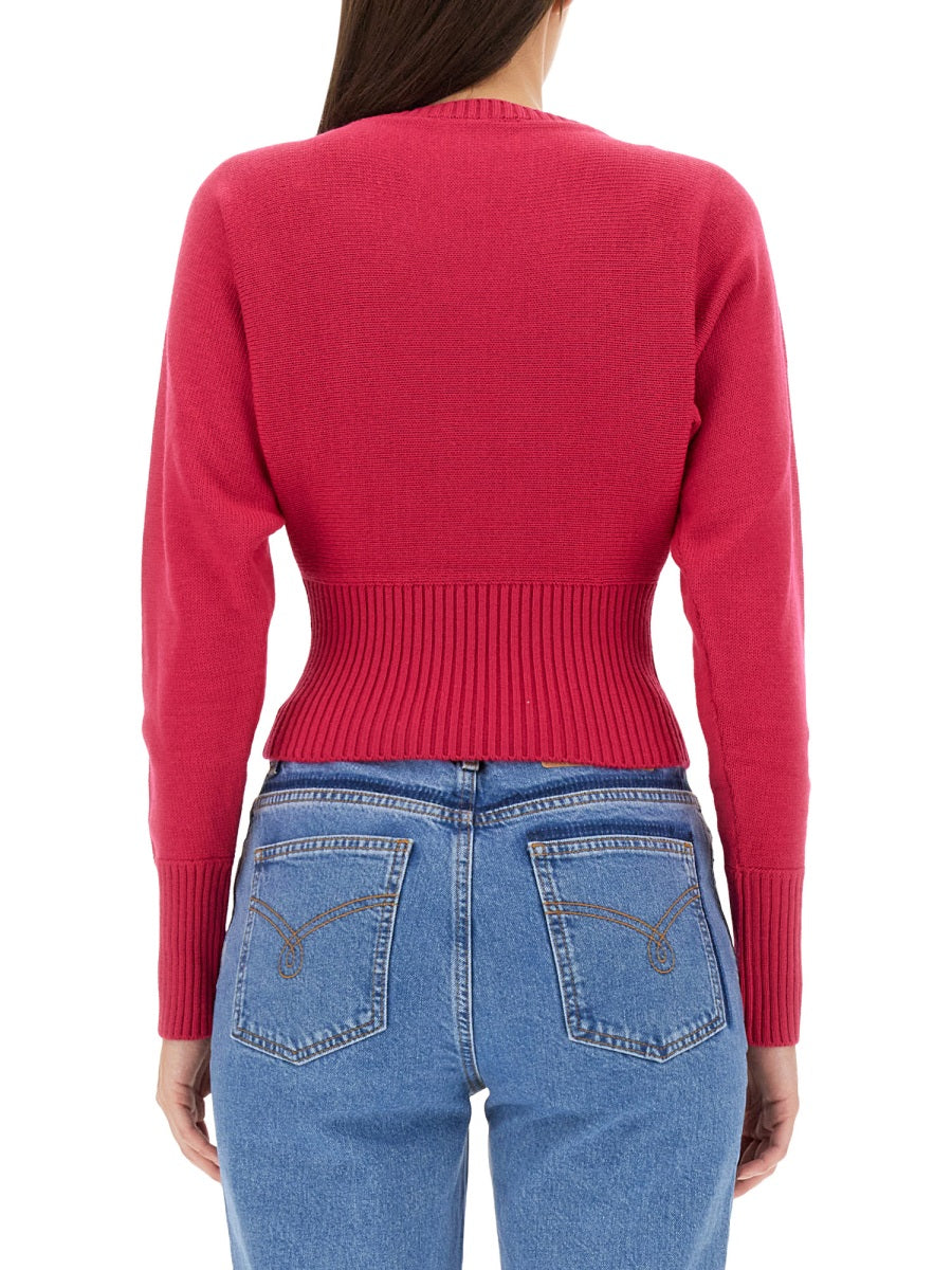 Moschino Jeans Sweaters - Fuchsia | Wanan Luxury