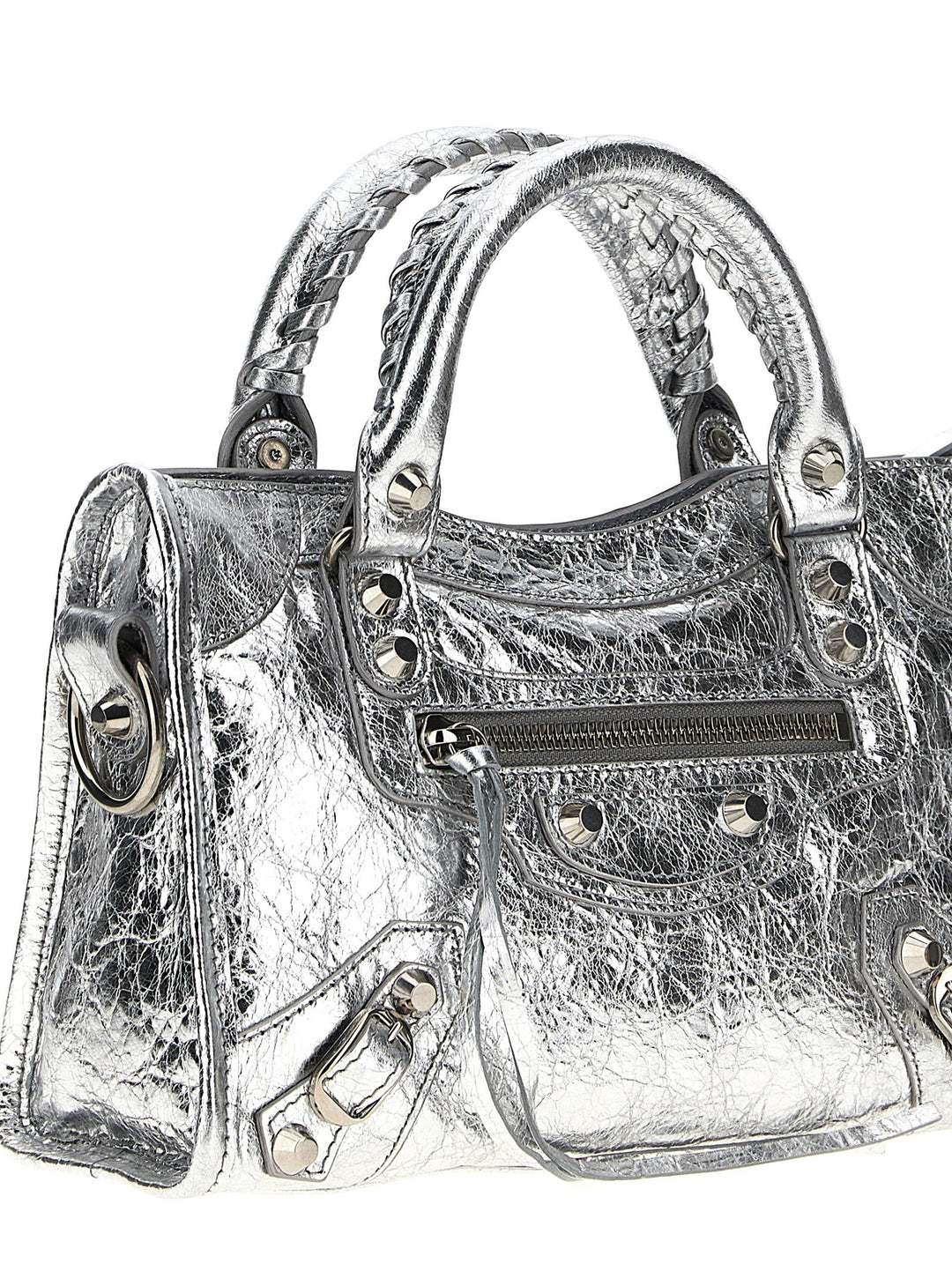 Balenciaga Le City Mini Hand Bags - Silver | b020c7d2857a52e13e574e963f031bd244b9af2b