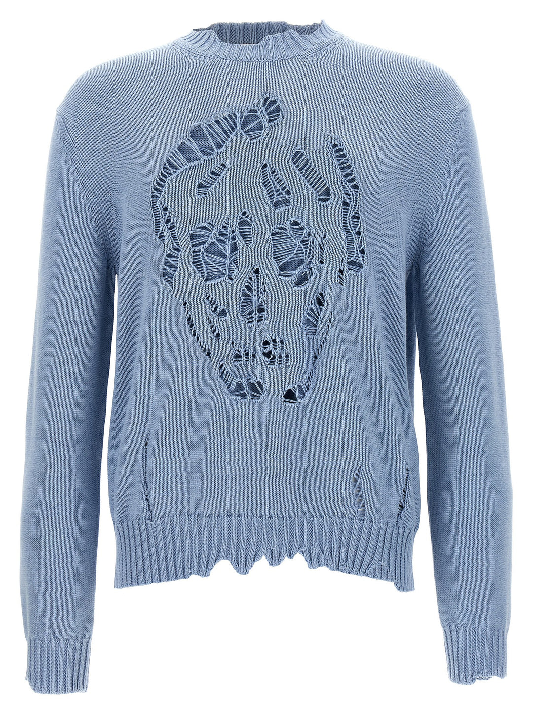 Mcqueen Skull Sweater Sweaters and Cardigans - Light Blue | c55c0160f0d5d76144c372d9a5dfa7b6810c24dd