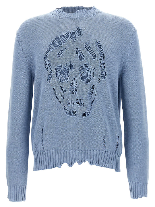 Skull Sweater Sweaters And Cardigans Light Blue