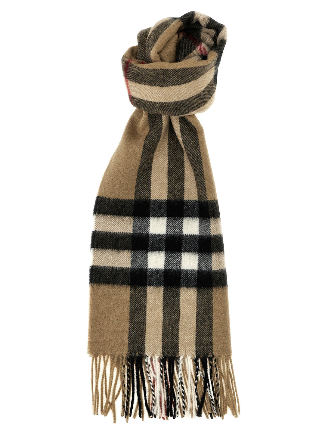 Burberry Check Cashmere Scarf Scarves and Foulards - Beige | 12ddf829699166ff7b185bd0f06beebecace103f