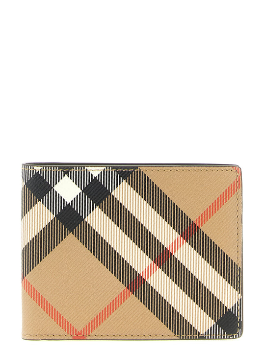Burberry Check Wallet Wallets And Card Holders Beige