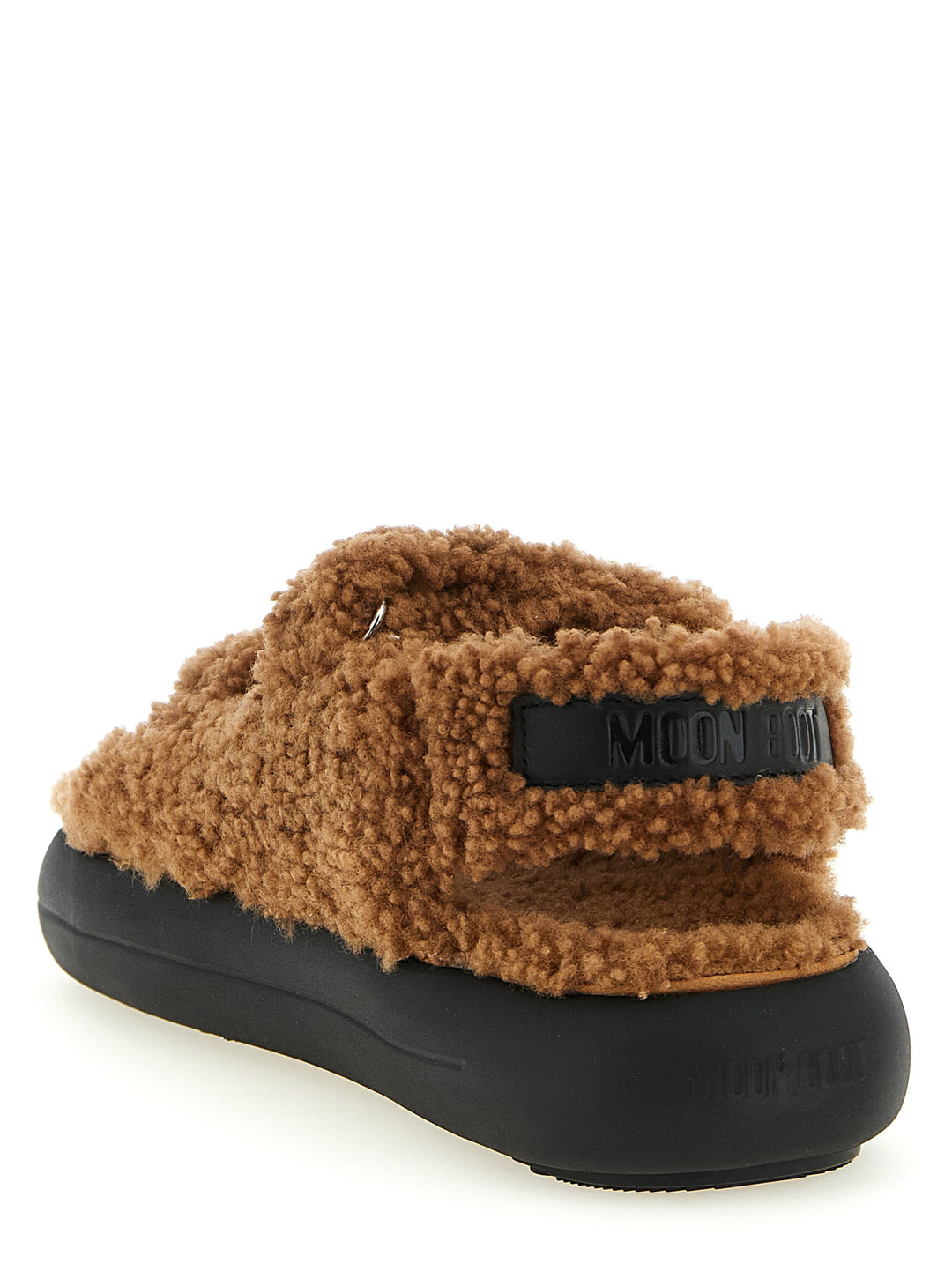 Moon Boot Shearling Sandals - Brown | c285a6b555bd9431fa56e053d489ab3dcd8a070c