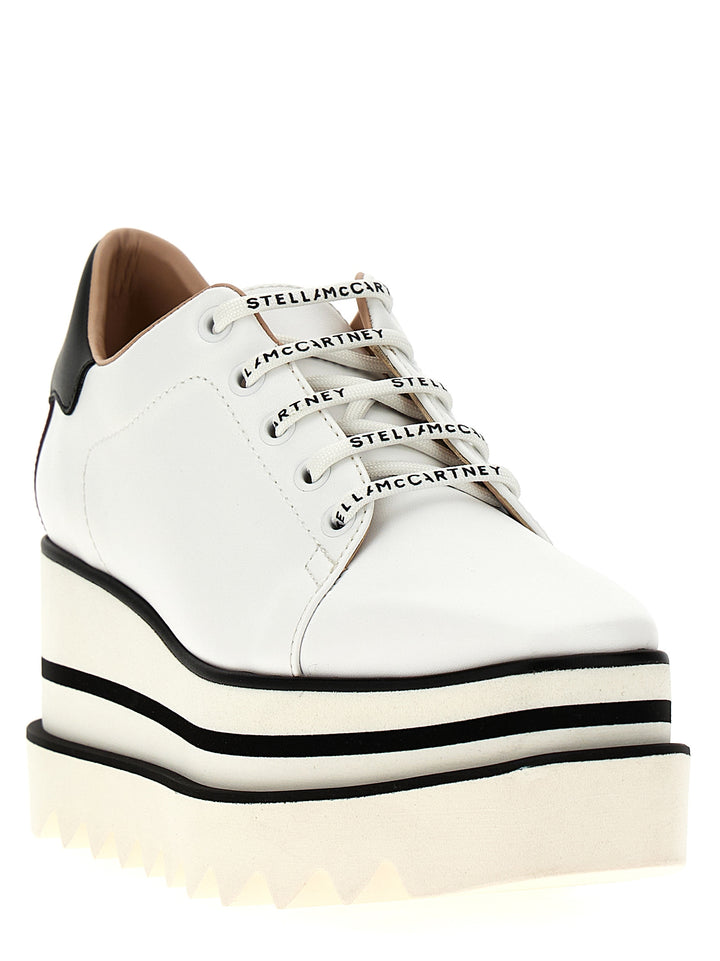 Stella Mccartney Sneak-Elyse Wedges - White/Black | 08dce081626f3cc1edf179ca84b083e4c4181d95