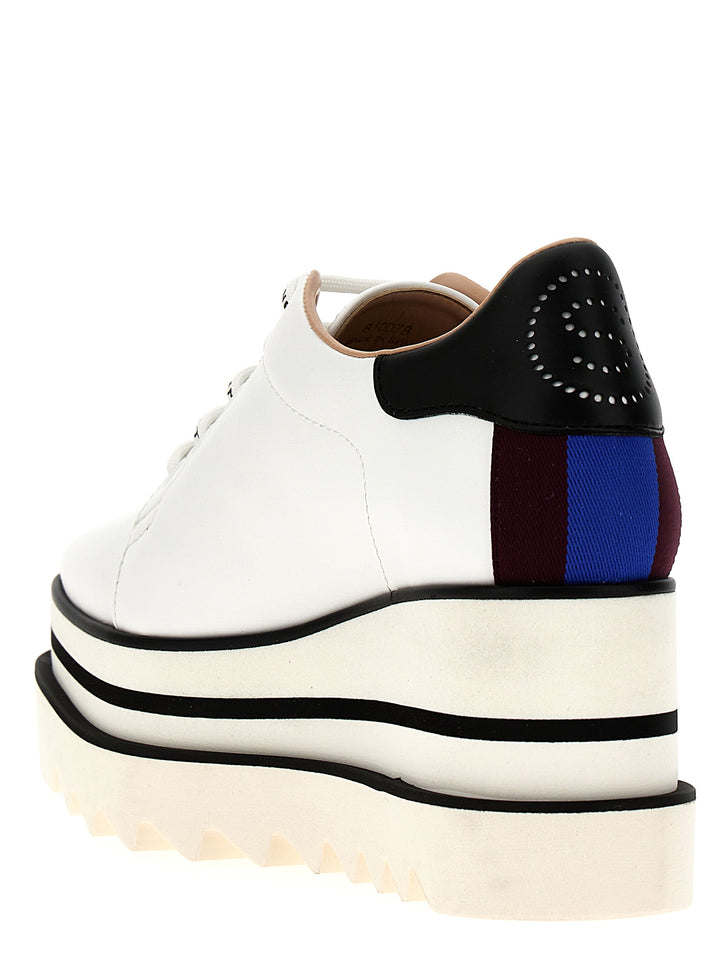 Stella Mccartney Sneak-Elyse Wedges - White/Black | cc2faa24d0999f426e38974b5c2431bad01f3454