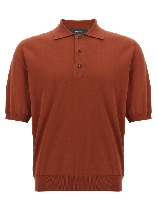 Cotton Shirt Polo Red