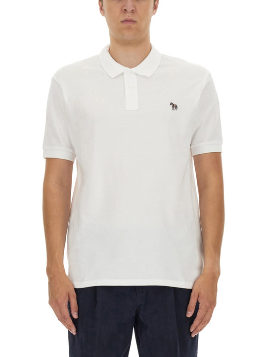 Polo Shirt With Zebra Patch