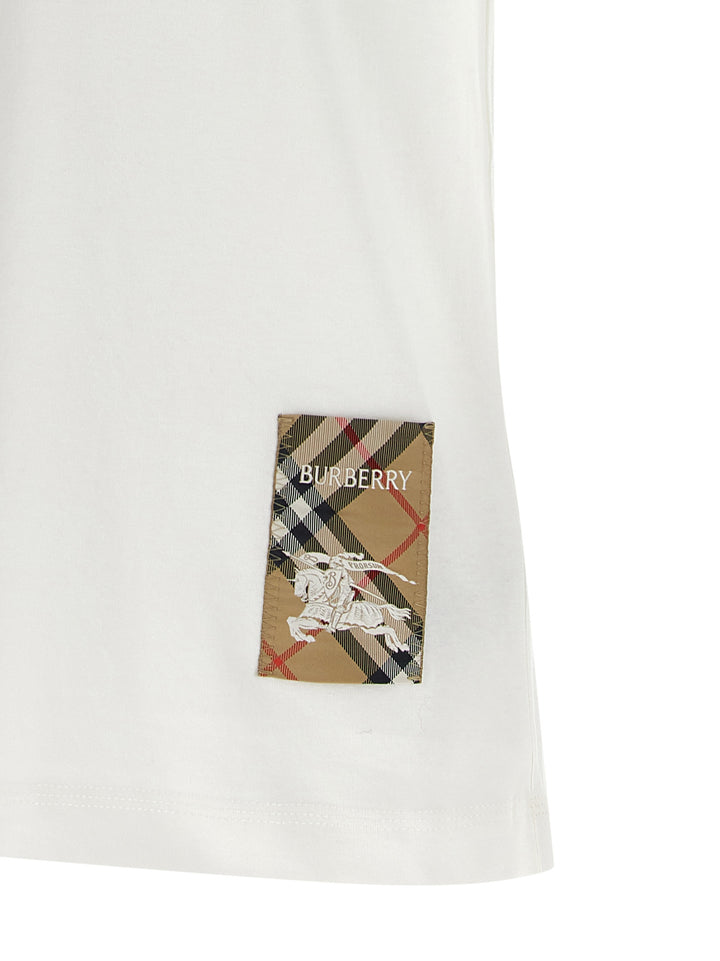 Burberry Burberry Check Patch T-shirt - White | f98d6cdff130d2406c574e0439afcd2d179e51d4