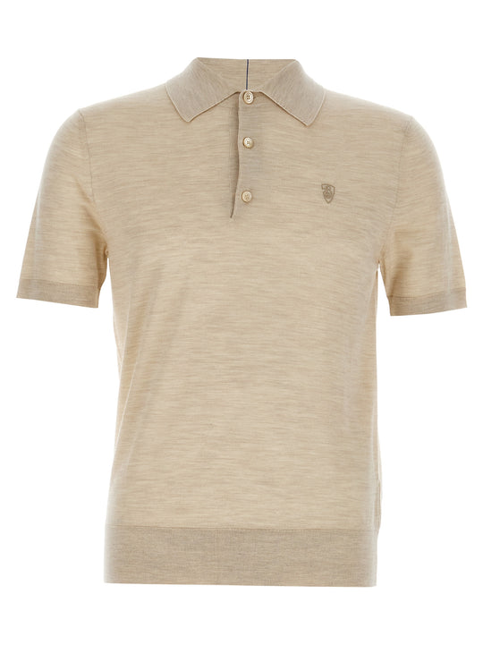 Wool Shirt Polo Beige
