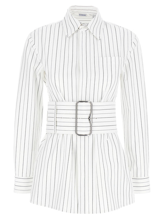 Striped Shirt Shirt And Blouse White