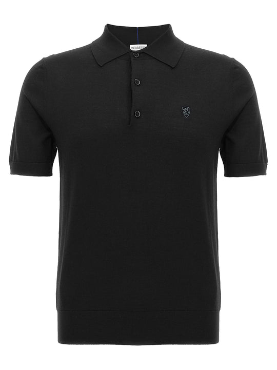 Wool Shirt Polo Black