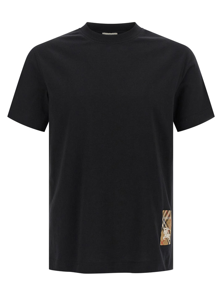 Burberry Patch Burberry Check T-shirt - Black | d40dad80853d6c9eb24496dd68c1e26c30abf21d