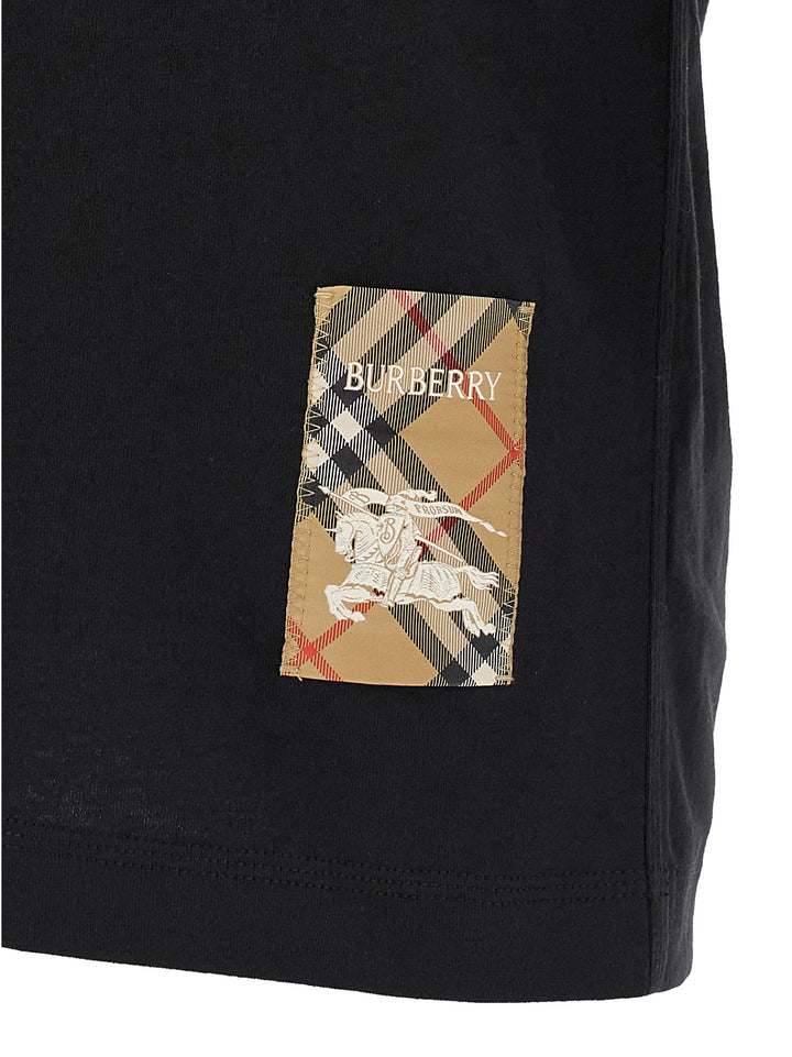 Burberry Patch Burberry Check T-shirt - Black | 581a668dd01f0a74781484bd7548a7108fe953f9