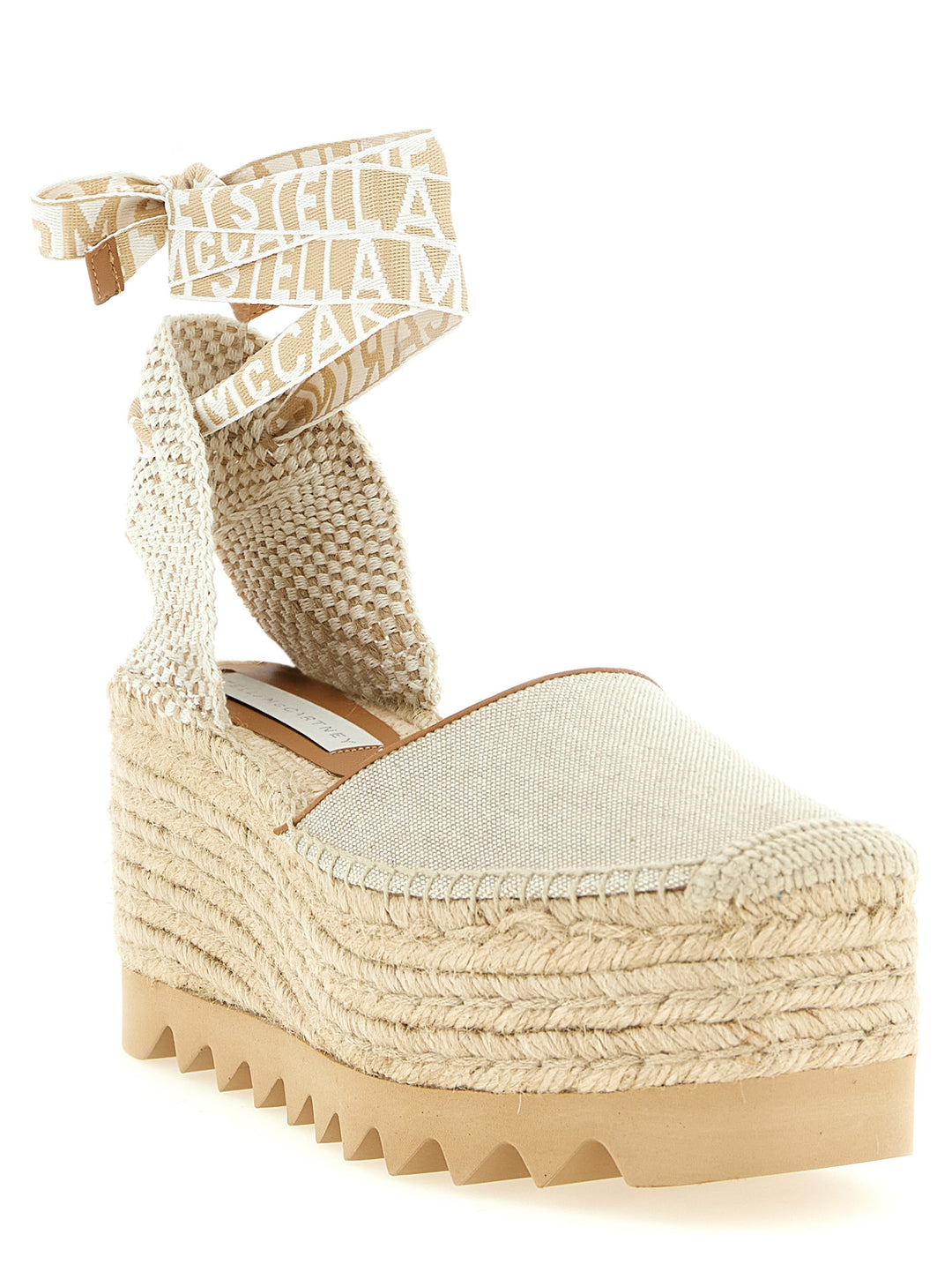 Stella Mccartney Gaia Wedges - Beige | 4c4e165a09eb2315e195be208395cc4660e4ff67