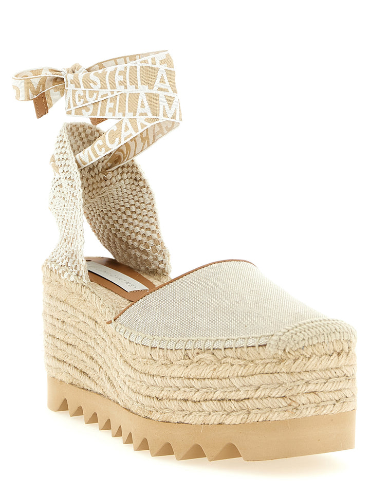 Stella Mccartney Gaia Wedges - Beige | 4c4e165a09eb2315e195be208395cc4660e4ff67