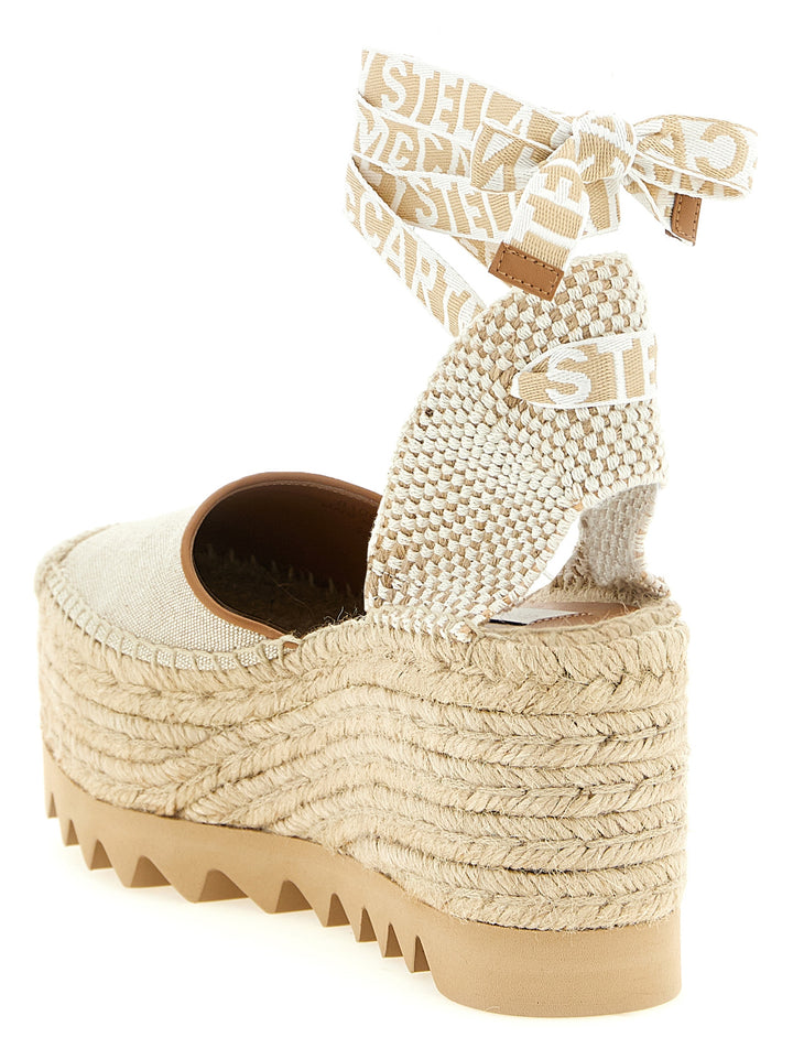 Stella Mccartney Gaia Wedges - Beige | 1b414ff5273ec50797f0eb54ab8a63a9e835d8eb