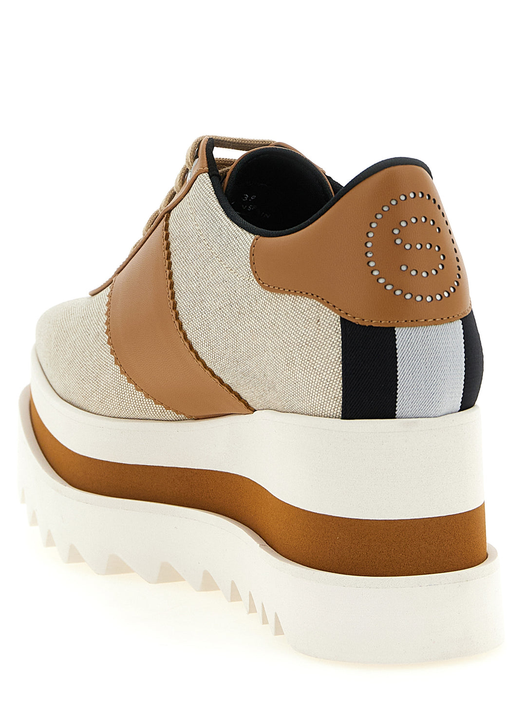 Stella Mccartney Sneak-Elyse Wedges - Beige | a64987abddf16e88df003a74c5a66617520c12f1