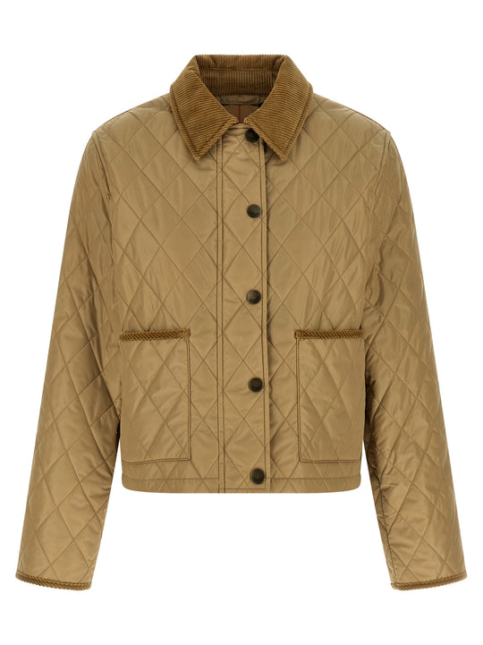 Tal Puffer Jackets Beige