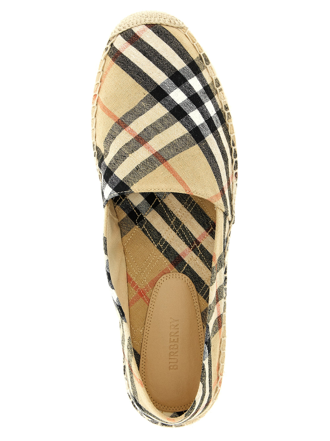 Burberry Check Espadrilles Flat shoes - Beige | 461bafcc1b86fab9f323e6e2744316f290f39df3