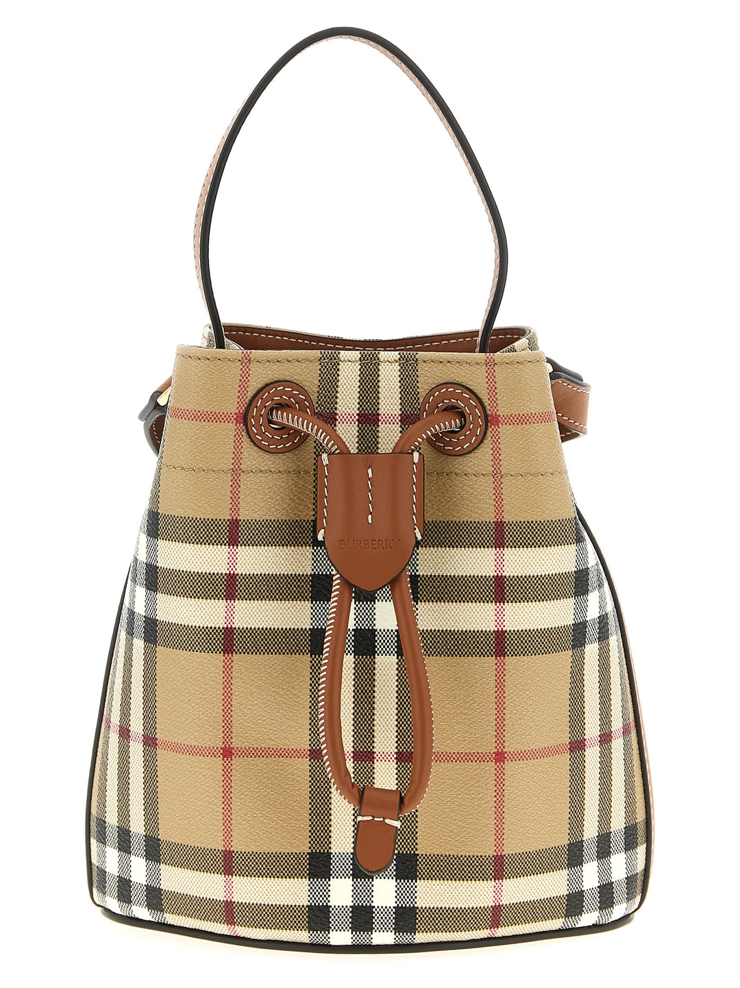 Burberry Check Bucket Bag Crossbody Bags - Multicolor | c6b7fbab76f9d3521b2a383e7cfac6417c9a53dd