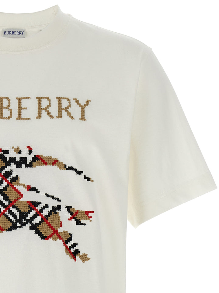 Burberry Cross Stitch T-shirt - White | 33ea232176531d76a68f34562d6cf22b90b0f5b3