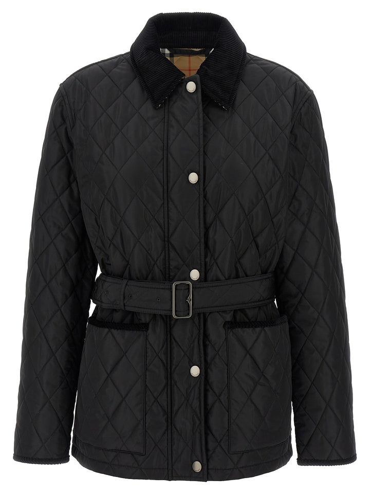 Burberry Chiltern Puffer Jackets - Black | ed42e5b32b9f859f8bae35ab602e677287bfae68