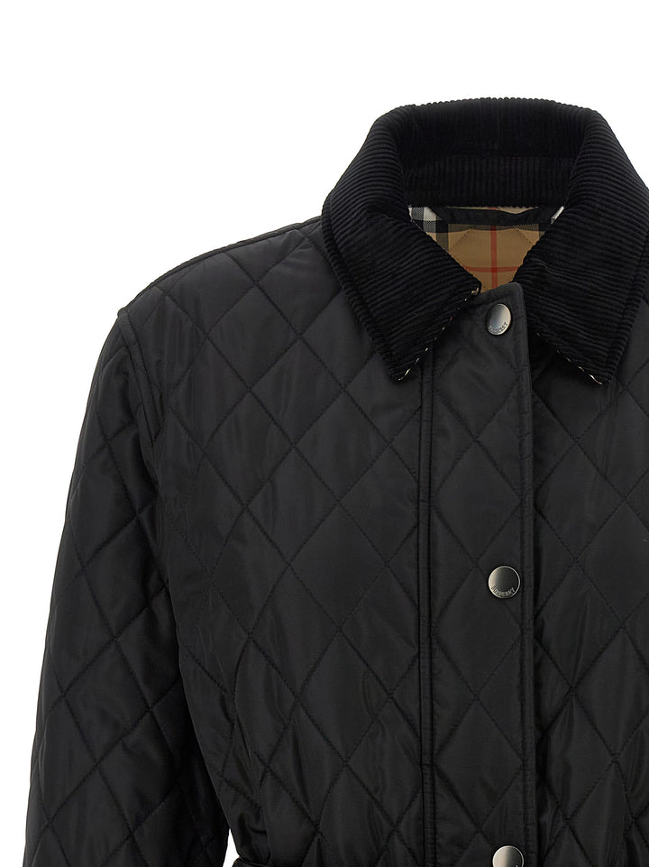 Burberry Chiltern Puffer Jackets - Black | 9107acfd4b419d208958c0219dfdc27fefa11a2c