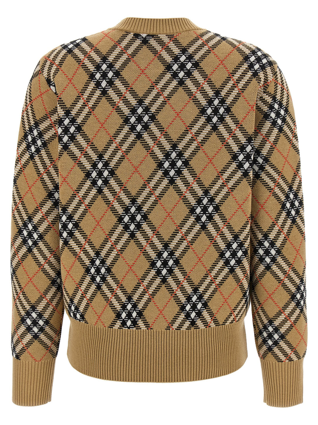 Burberry Burberry Check Sweater Sweaters and Cardigans - Beige | 3abb253684b53a1b519c3963cfaba8304be36af0