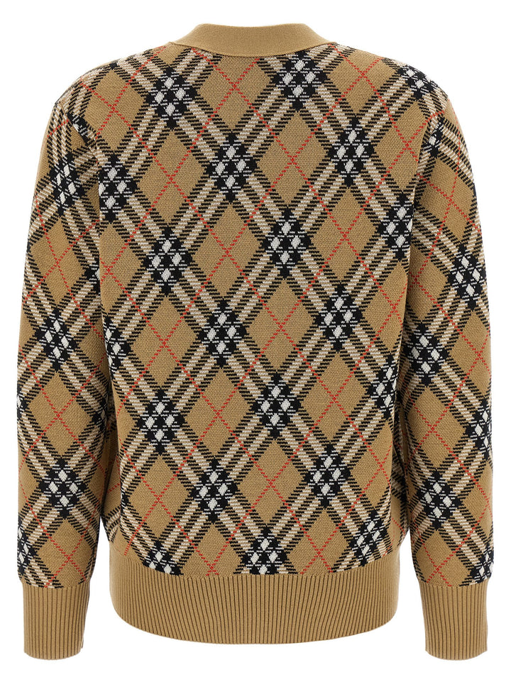 Burberry Cardigan Burberry Check Sweaters and Cardigans - Beige | 067e0c84d49c4a843ddf58181c744e63a9d6e2f2