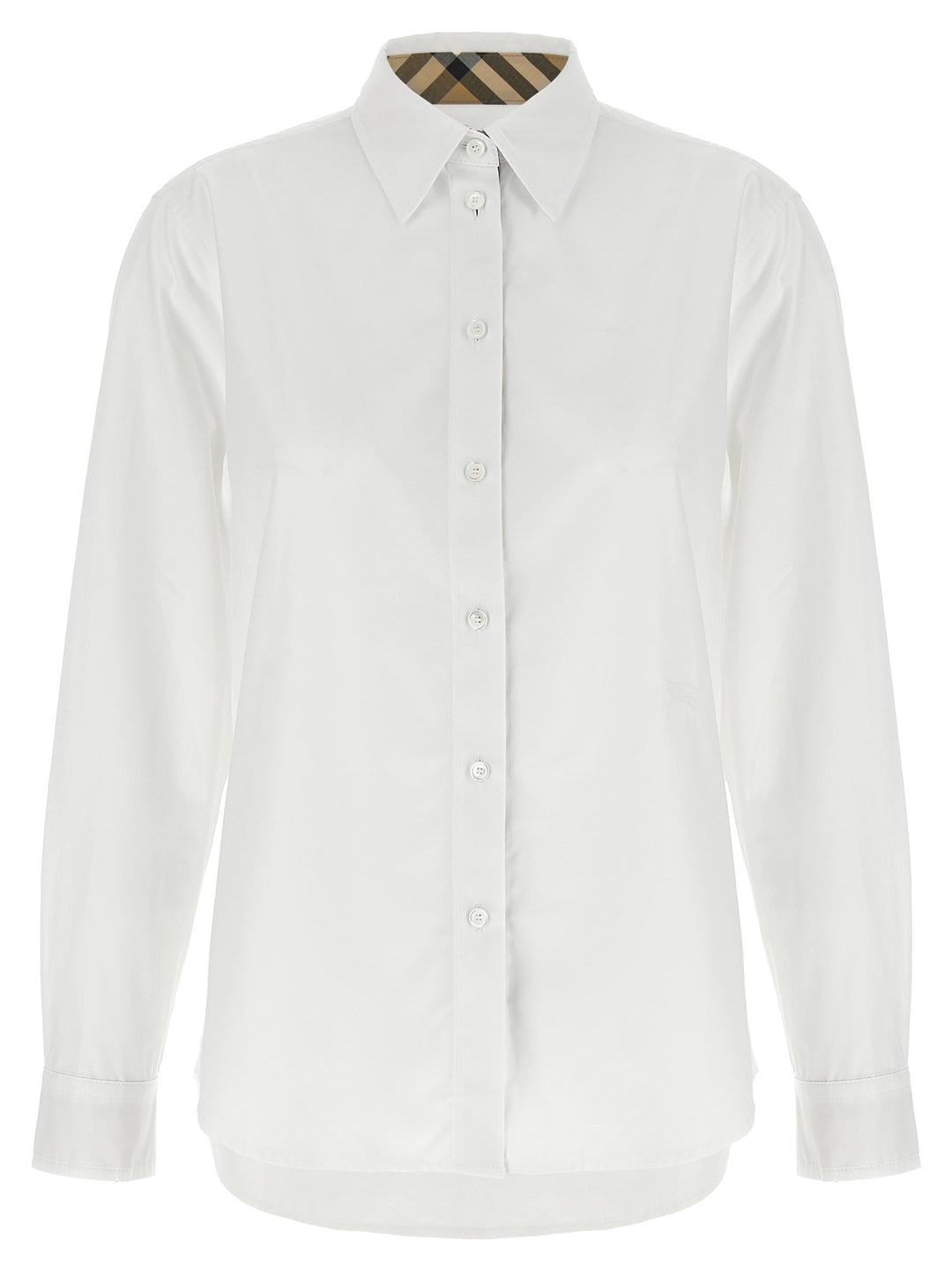 Burberry Burberry Check Insert Shirt Shirt and Blouse - White | 2488f2e04a63d4d32d02eb1b81142862839dee71