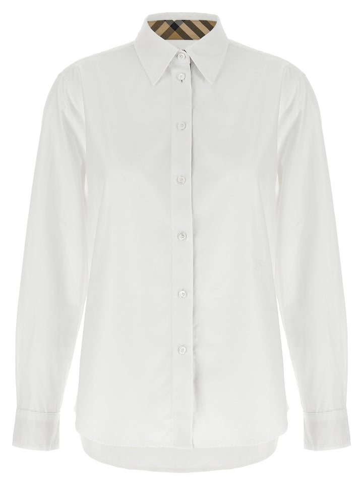 Burberry Burberry Check Insert Shirt Shirt and Blouse - White | 2488f2e04a63d4d32d02eb1b81142862839dee71