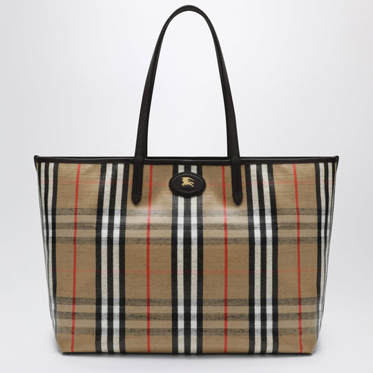 Medium Highlands Tote Bag In Check Pattern