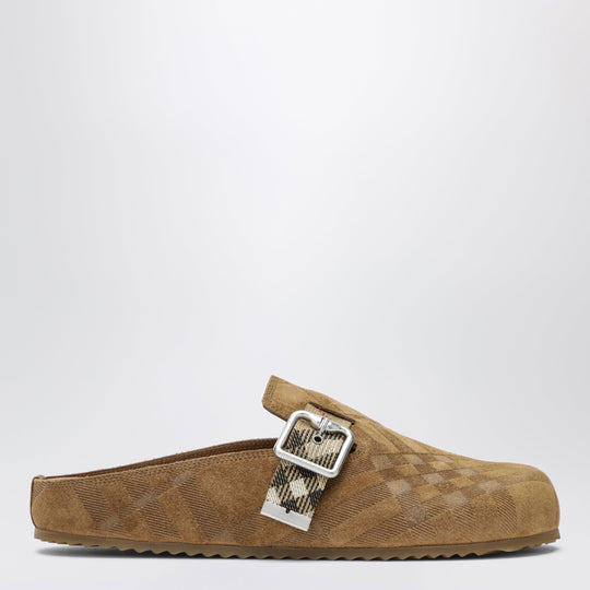 Urchin Clogs In Suede With Check Pattern