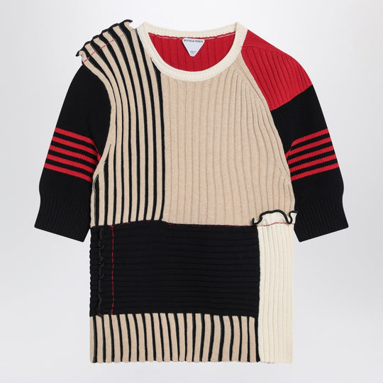 Multicolored Striped Cotton Sweater