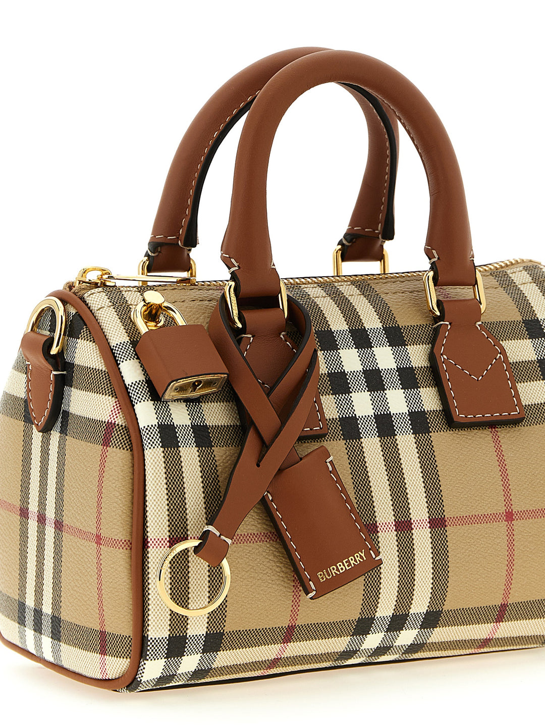 Burberry Mini Bowling Handbag Hand Bags - Beige | e3533c3681bcd621edbd9a7f88c6045944518e18