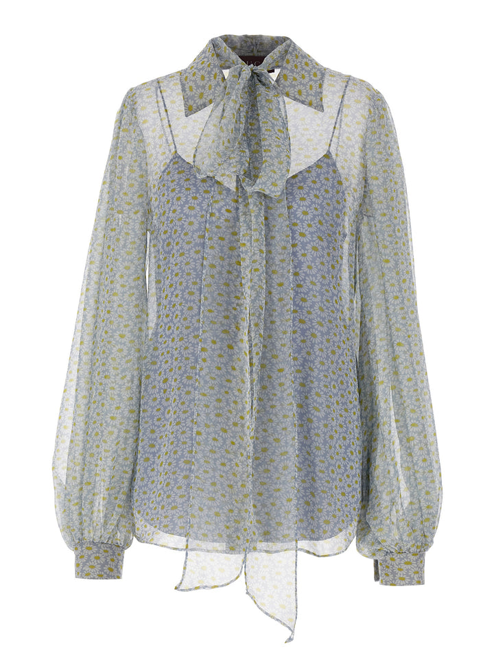 Gucci Chiffon Shirt Shirt and Blouse - Gray | 4474ee8d2e44077c5edd4f68063b489be8c688a7