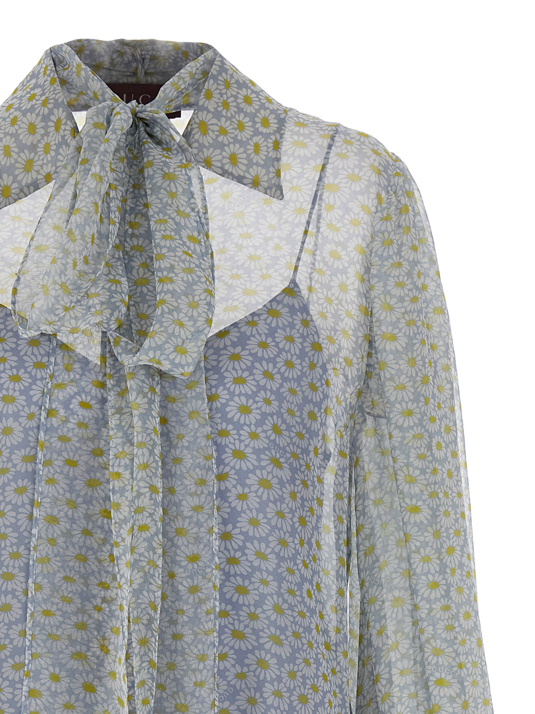 Gucci Chiffon Shirt Shirt and Blouse - Gray | 8eb45e79c023eb8285d59eeab16e7940ae1220ef