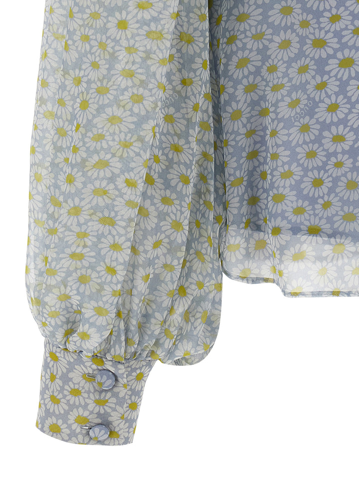 Gucci Chiffon Shirt Shirt and Blouse - Gray | 5dbeb274b0cb2a2af52e36ef3d401e1af4d900ea