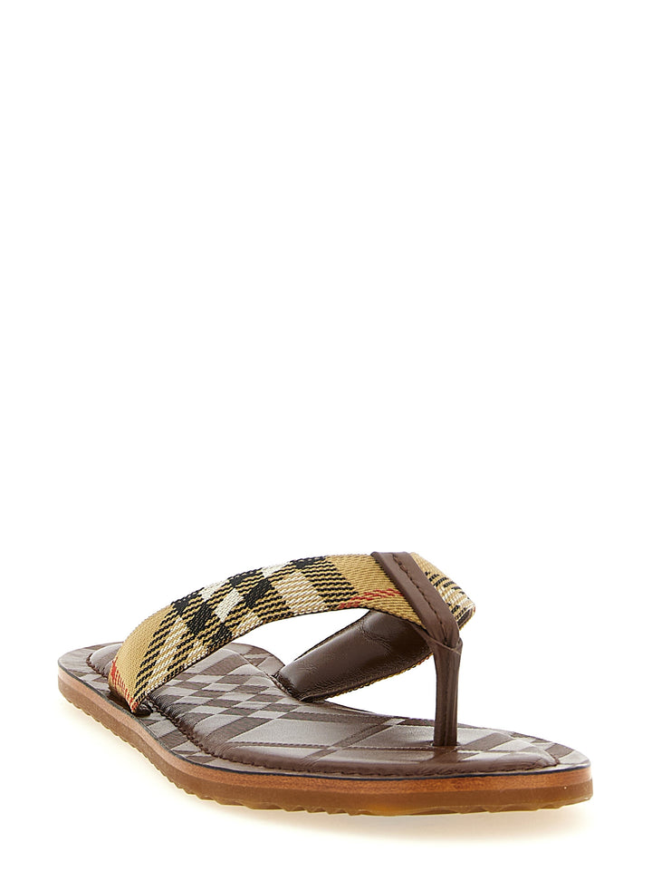Burberry Pavillon Sandals - Beige | 9759468a53a32265bfbf8bbef6b54f238347a13c