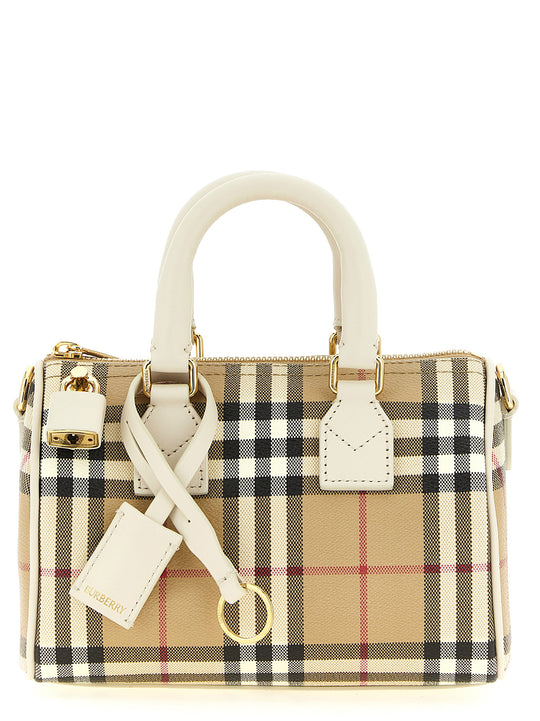 Mini Bowling Handbag Hand Bags Beige