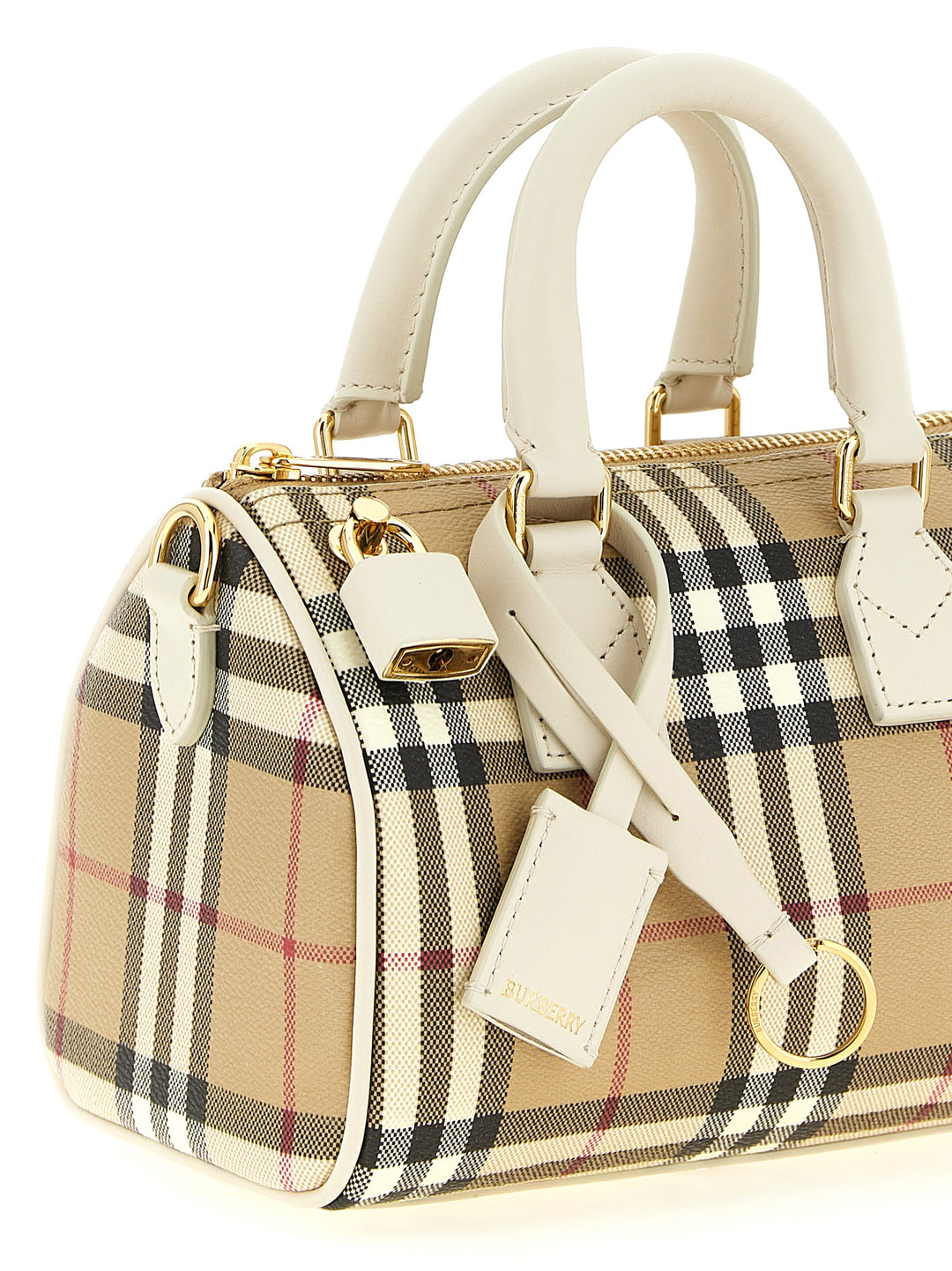 Burberry Mini Bowling Handbag Hand Bags - Beige | 11b588e1e8236b49536293e93f2653fd849f6e15