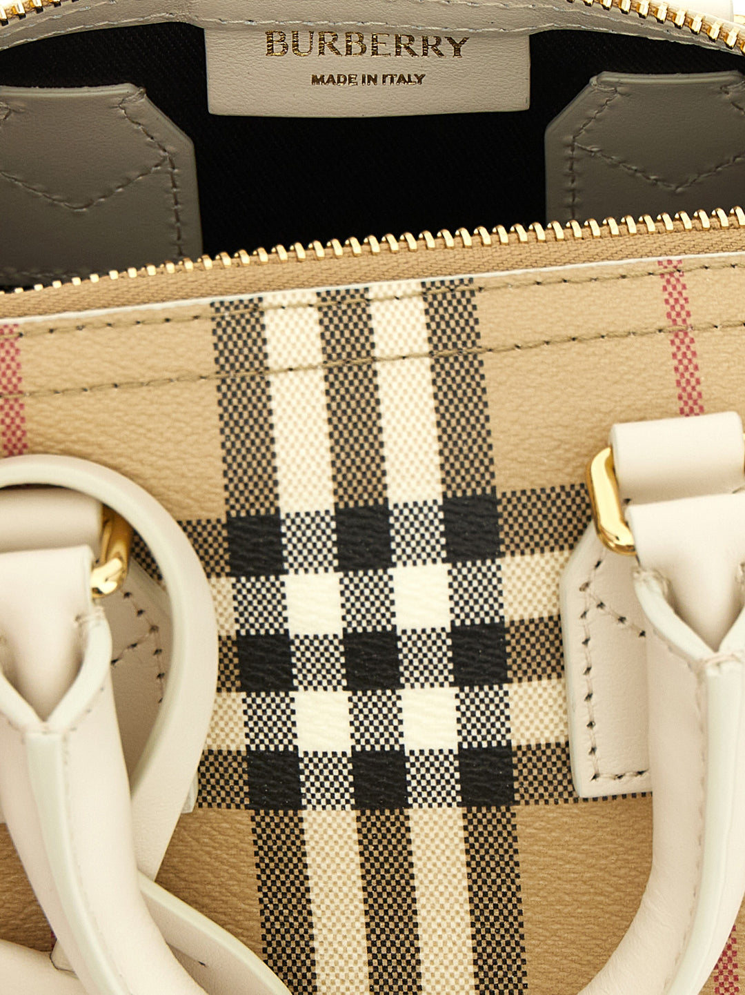 Burberry Mini Bowling Handbag Hand Bags - Beige | e57ff9ec8efc2ef2fab05694f31b487f782a25f1