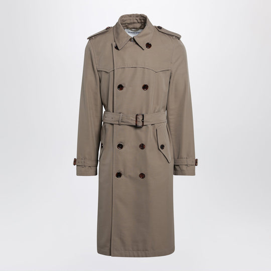 Short Foxfield Trench Coat In Cotton And Silk