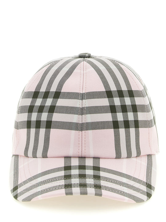 Burberry Check Cap Hats Pink